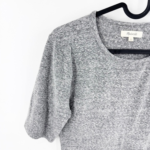 ✅ MADEWELL GREY Crewneck Short-Sleeve Thong Bodysuit SIZE LARGE - Picture 3 of 8